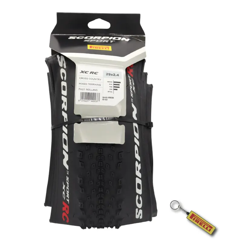 Pirelli Scorpion Sport Xc Rc 29X2.4 Tubeless Ready Mtb Tire – Cross-Country Performance With Reinforced Sidewalls & Keychain 1