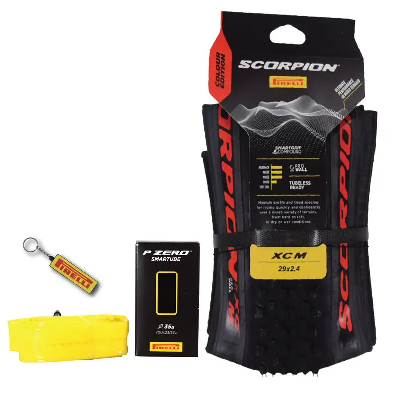 Pirelli Scorpion Xc M Red Label Mtb Tire & Smartube Combo – 29×2.4", 120 Tpi, Optimized For Hardpack & Mixed Conditions (2-Pack) 1