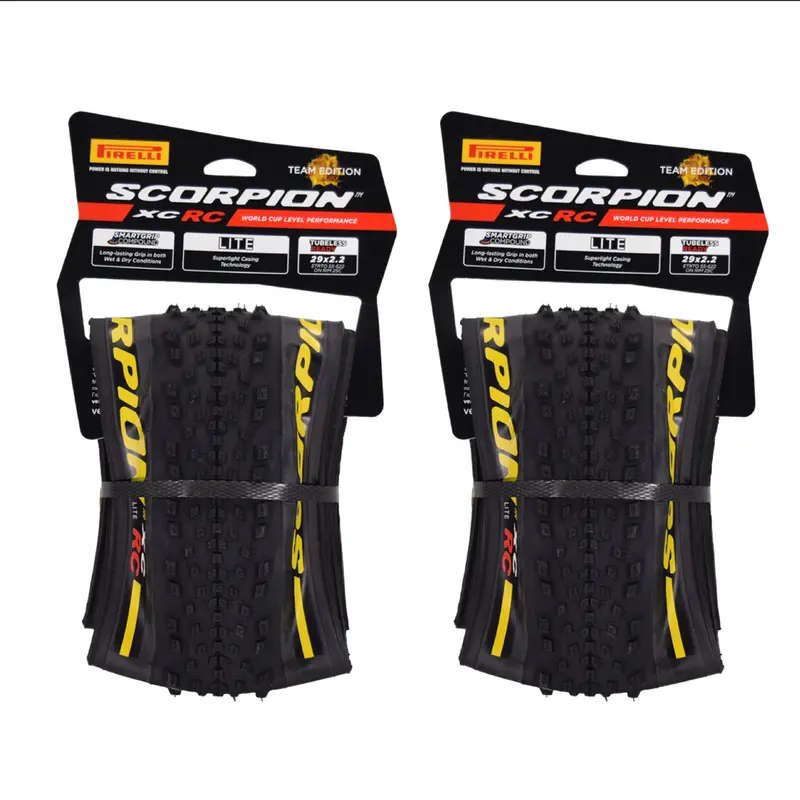 Pirelli Scorpion Xc Rc Lite 29×2.2 (55-622) Tubeless-Ready Mtb Tire – 120Tpi Xc Racing Casing With Keychain (2-Pack) 1