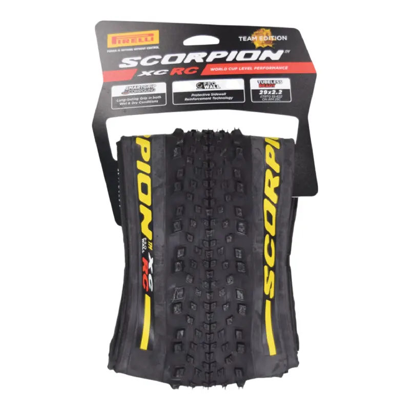 Pirelli Scorpion Xc Rc Yellow Label 29×2.2 Mtb Tire – 55-622, 120Tpi Prowall Casing For Natural, Hardpacked & Loose Terrain 1