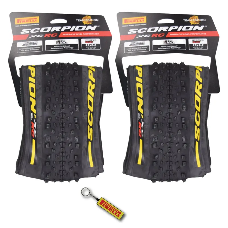 Pirelli Scorpion Xc Rc Yellow Label 29×2.2 Mtb Tire – 55-622, 120Tpi Prowall Casing, Xc-Optimized Performance (2-Pack) 1