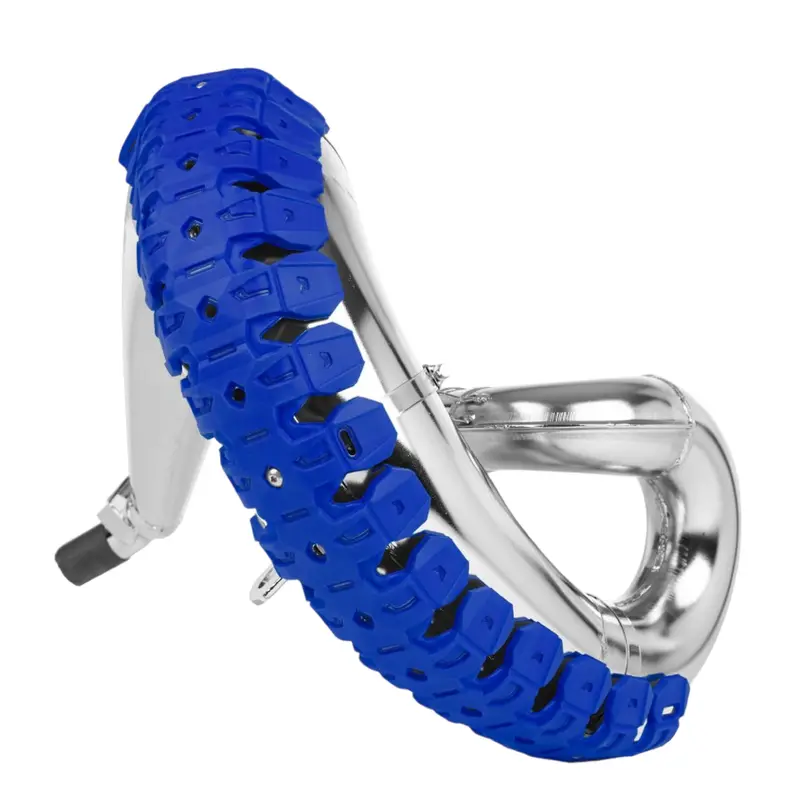 Polisport Armadillo Exhaust Pipe Guard – Universal 2-Stroke Heat Shield In Blue, Pa/Abs Construction 1