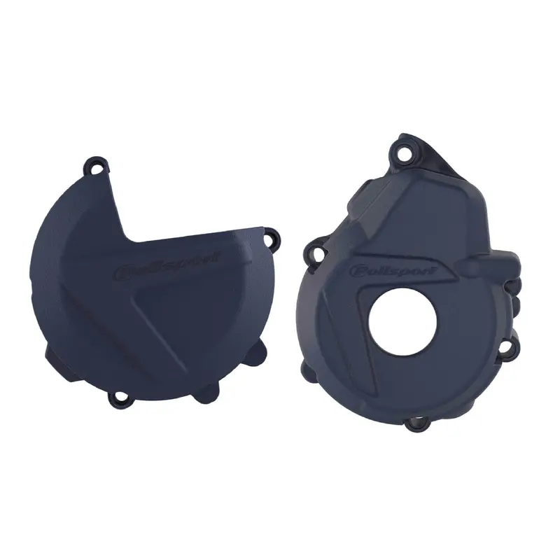 Polisport Blue Clutch & Ignition Cover Protector For Husqvarna Fe250/Fe350 (2019+) & Ktm Exc-F/Xcf-W 250–350 (2017+) 1