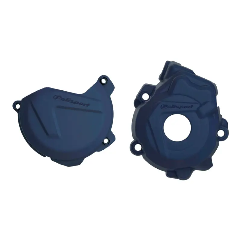 Polisport Blue Clutch & Ignition Cover Protector For Ktm Sx-F/Xc-F 250–350 & Husqvarna Fc (2013–2015) 1