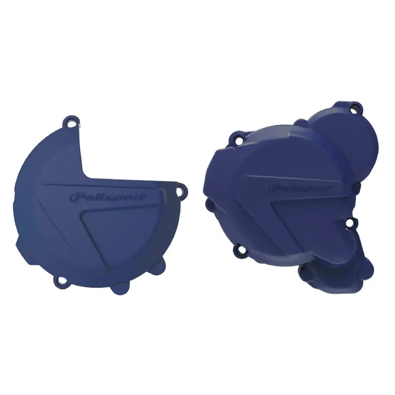 Polisport Blue Clutch & Ignition Cover Protector Kit For Husqvarna Te250/Te300 (2013–2016) 1