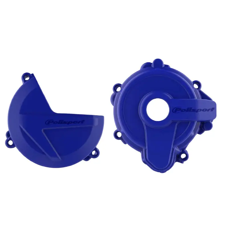 Polisport Blue Clutch & Ignition Cover Protector Kit For Sherco Se250/Se300 (2014–2022) 1