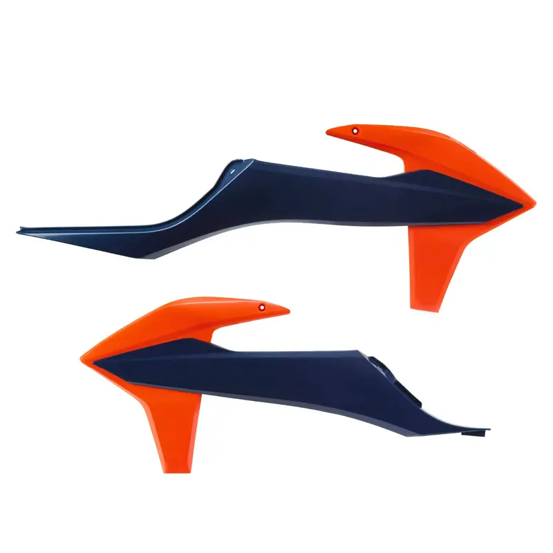 Polisport Blue/Orange Radiator Scoops For Ktm Xc125 (2021–2022), Sx/Sx-F/Xc/Xc-F (2019–2022), Exc/Exc-F/Xc-W/Xcf-W (2020–2023) – Gloss Oem Fit 1
