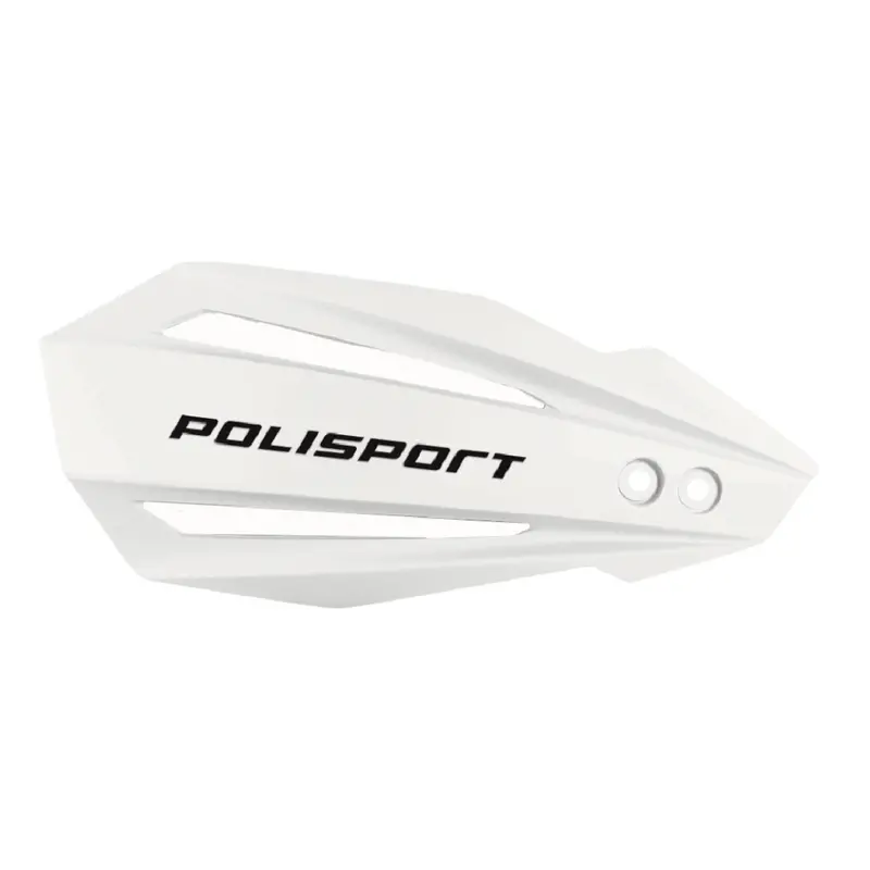 Polisport Bullit Universal Handguard Shield – Reliable Coverage For Motard & Dirt Riding – White 1