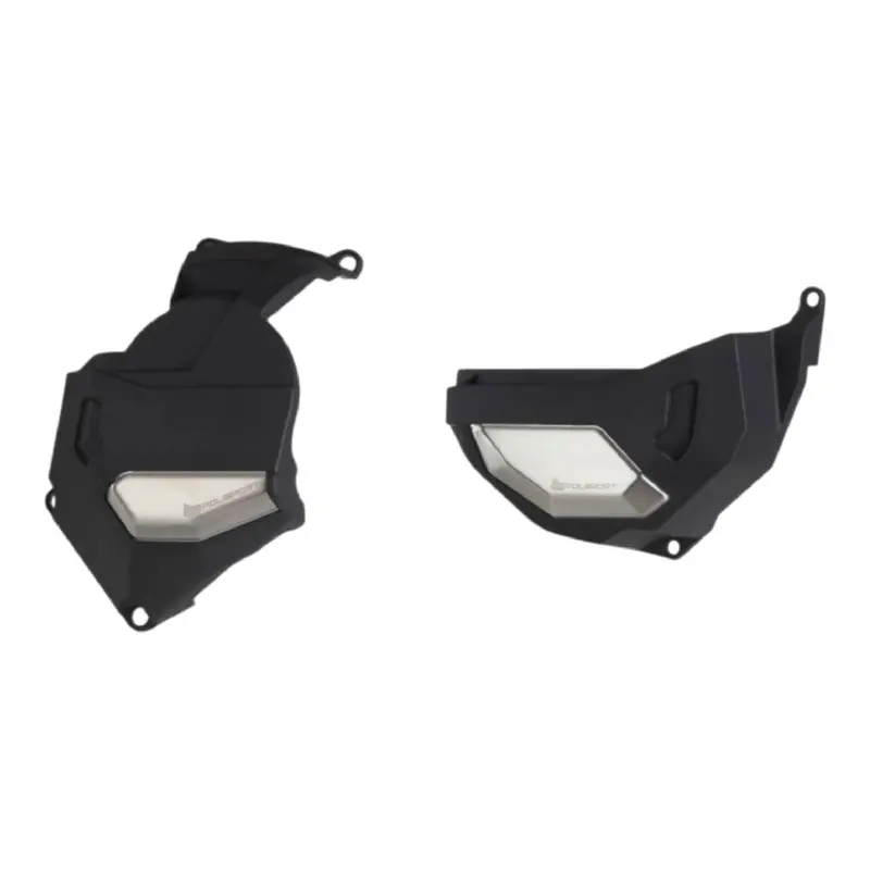 Polisport Clutch & Alternator Cover Protector – Black, Fits Honda Crf1100L Africa Twin Dct (2020–2023) 1