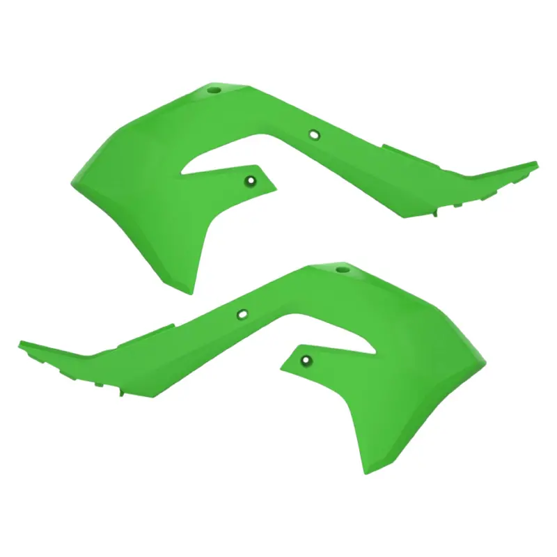 Polisport Green Radiator Scoops For Kawasaki Kx-F450 (2019–2023) & Kx250F (2021–2024) – Glossy Oem Panels, Lightweight & Impact-Resistant 1