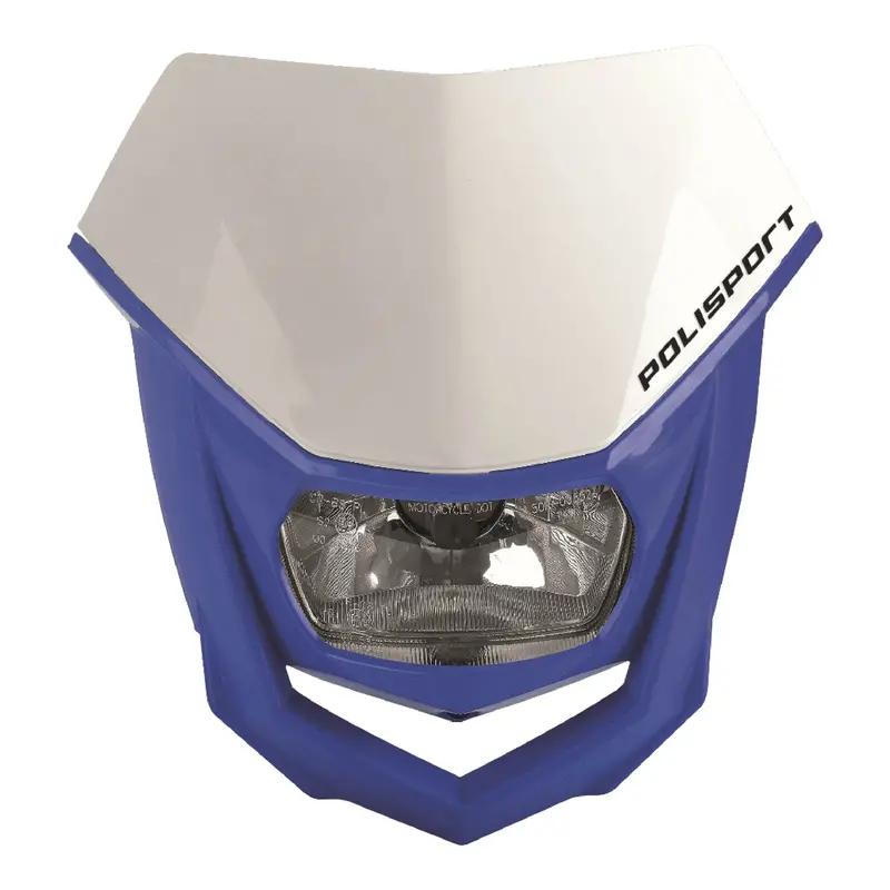 Polisport Halo Led Headlight – Dot/Ece/Sae-Certified Universal Motorcycle Headlight (White/Blue) 1