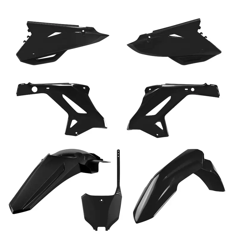 Polisport Honda Cr125R/Cr250R (2002–2007) Mx Restyling Plastic Kit – Black, Oem-Spec Replacement Body Panels 1