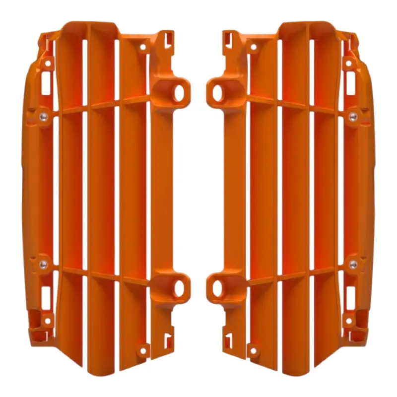 Polisport Ktm Radiator Louvers – Orange Oem Panels For Exc, Sx & Xc Models (2023–2024), Enhanced Airflow Design 1