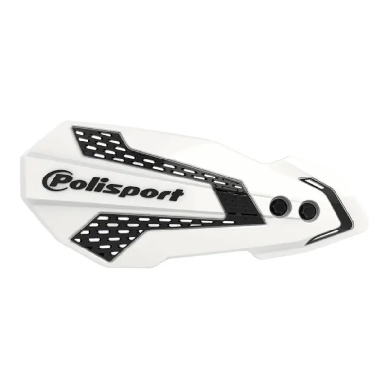 Polisport Mx Flow Handguard For Rieju Mr250/Mr300 (2021–2026) – Streamlined Aluminum Guard – White/Black 1