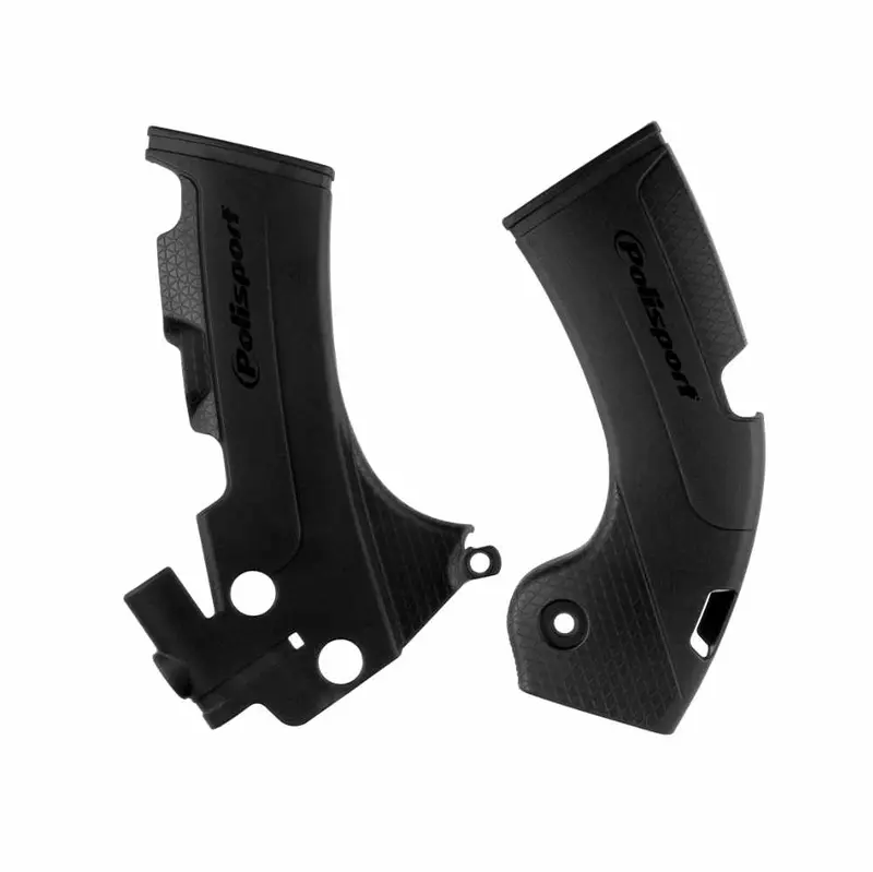 Polisport Mx Frame Protector For Yamaha Wr/ Yz 250F & 450F (2018–2024) – Precision Oem Fit, Impact-Resistant Black Plastic 1