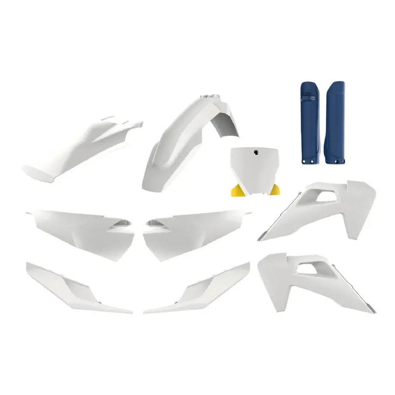 Polisport Mx Replica Plastic Kit For Husqvarna Tc/Fc (2019–2022) – White & Blue Colorway 1