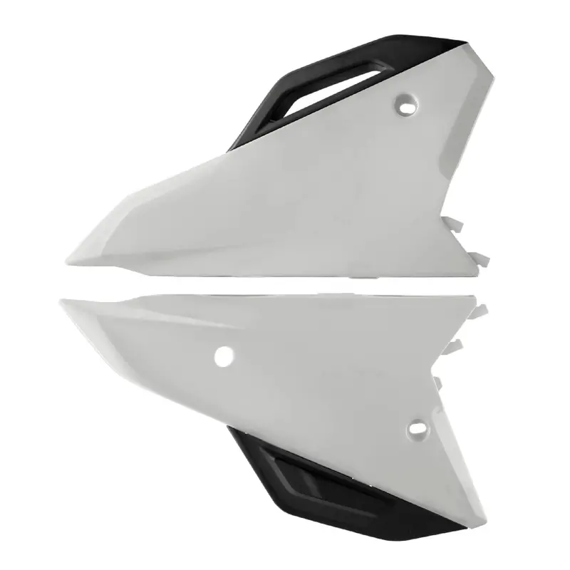 Polisport Mx Replica Side Panels For Honda Crf250R/Rx (2022–2024) & Crf450R/Rx (2021–2024) – White/Black, Oem-Fit, Flexible & Durable Plastics 1