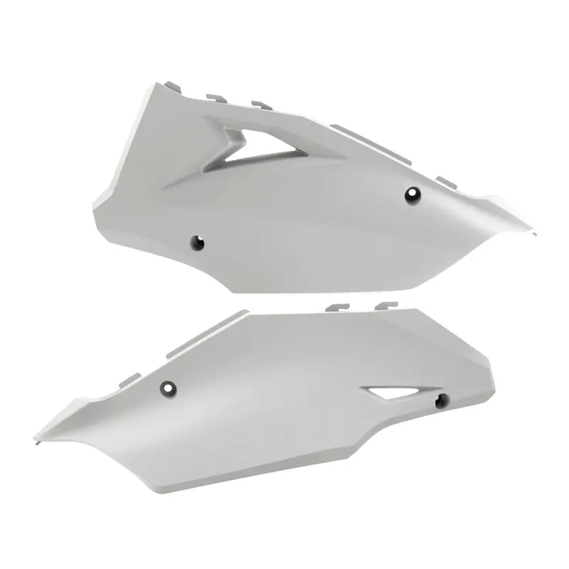 Polisport Mx Replica Side Panels For Kawasaki Kx125/Kx250/Kx450 (2003–2008) – White, Oem-Fit, Flexible & Durable Motocross Plastics 1