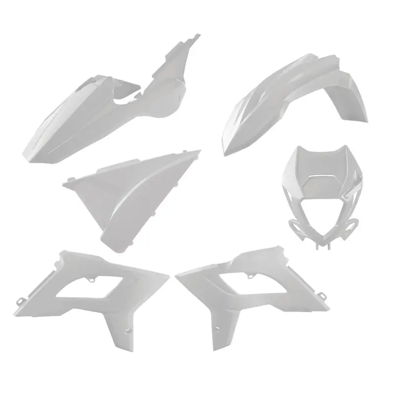 Polisport Mx Restyling Plastic Kit For Beta Rr 2T/4T (2018–2019) – White Finish 1
