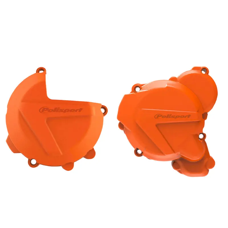 Polisport Orange Clutch & Ignition Cover Guard For Ktm Exc/Xc-W 250–300 (2017–2022) 1