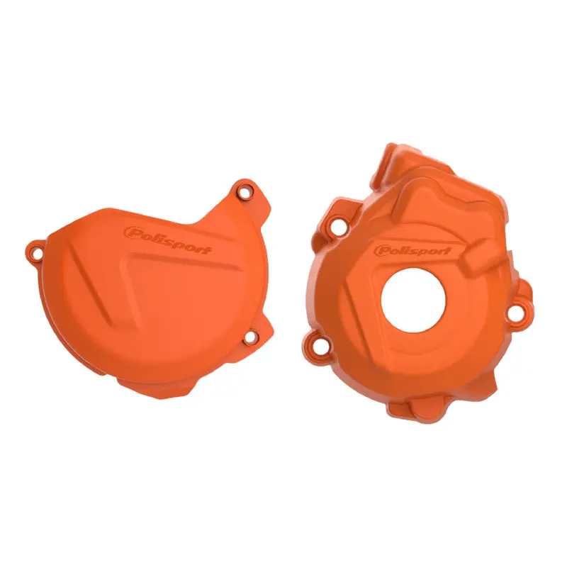 Polisport Orange Clutch & Ignition Cover Guard For Ktm Xc-F/Sx-F 250–350 (2009–2016) 1