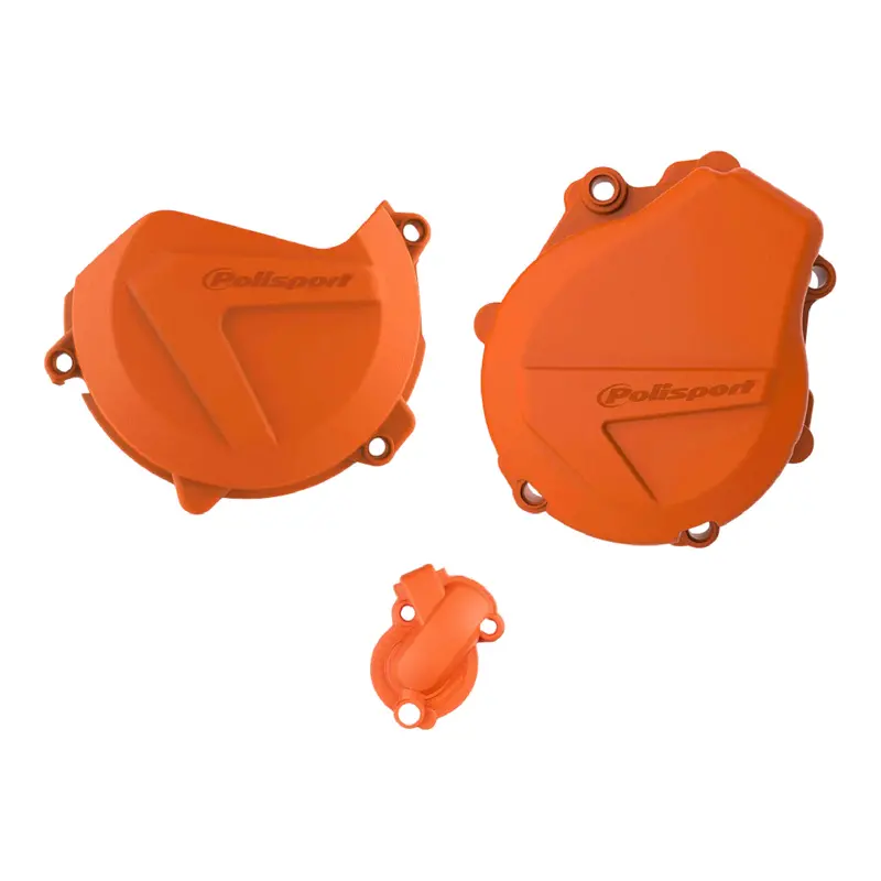 Polisport Orange Clutch & Ignition Cover Protector For Ktm Exc-F/Xcf-W 450–500 (2017–2022) 1