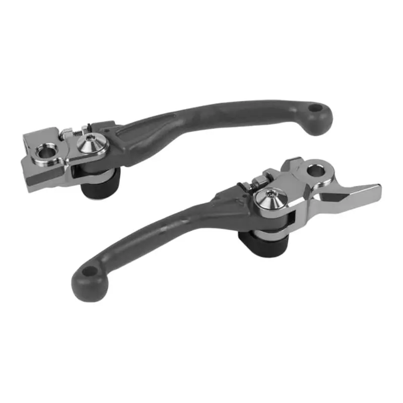 Polisport Pivot Unbreakable Lever Kit For Kawasaki Kx250F/Kx450F (2005–2012) – Nardo Grey Oem-Style Composite Levers 1
