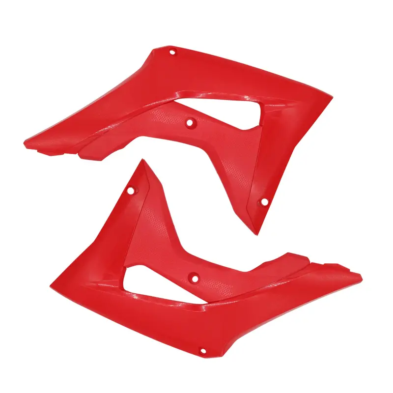 Polisport Red Radiator Scoops For Honda Crf250R (2018–2021) & Crf450R (2017–2020) – Glossy Oem Replacement, Lightweight & Durable 1