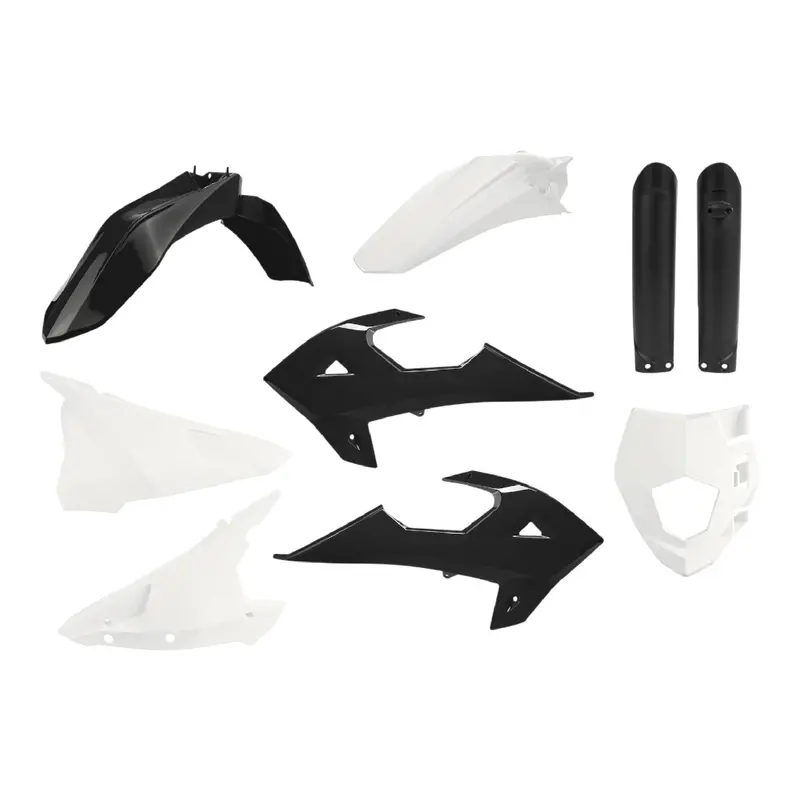 Polisport Replica Plastic Kit For Gasgas Mr250 & Mr300 (2021–2025) – Black/White Oem-Quality Body Panels 1