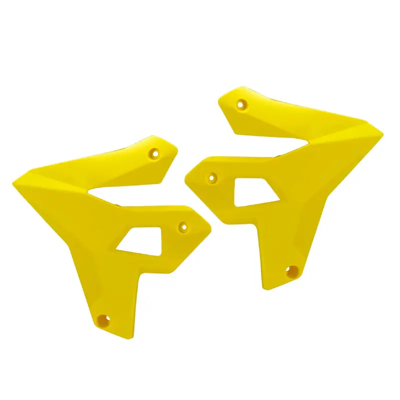 Polisport Suzuki Dr-Z400 Radiator Scoops – Yellow Gloss Panels (2000–2024), High-Visibility Protection 1