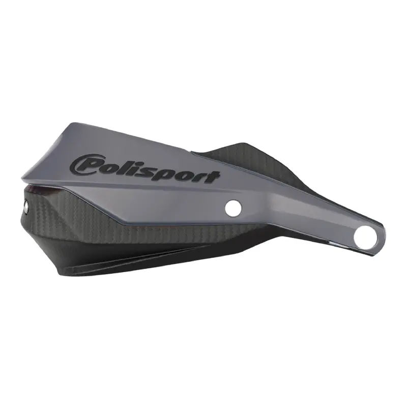 Polisport Trail Blazer Universal Handguard – Full-Wrap 6061-T6 Aluminum Shield For Supermoto & Dirt Bikes – Grey/Black 1
