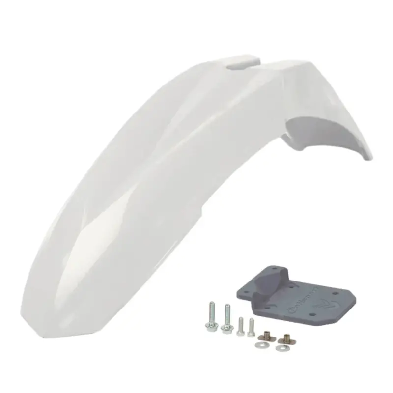 Polisport Universal Ufx Supermoto Front Fender – White, Designed For Full-Size Off-Road Bikes 1