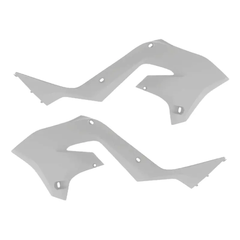 Polisport White Radiator Scoops For Kawasaki Kx125/Kx250 (2003–2008) – Factory-Matched Fit, High-Gloss Finish, Lightweight & Tough 1