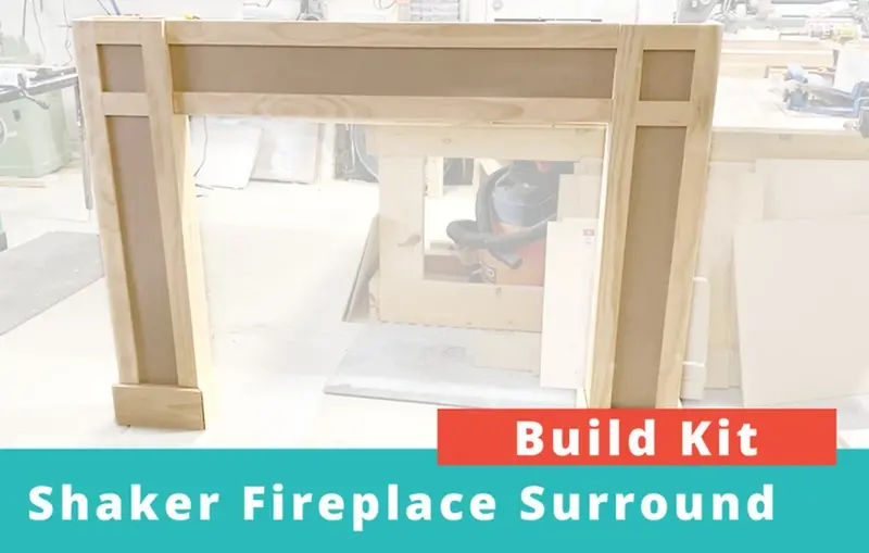 Pre-Cut Shaker-Style Fireplace Surround Diy Kit 1