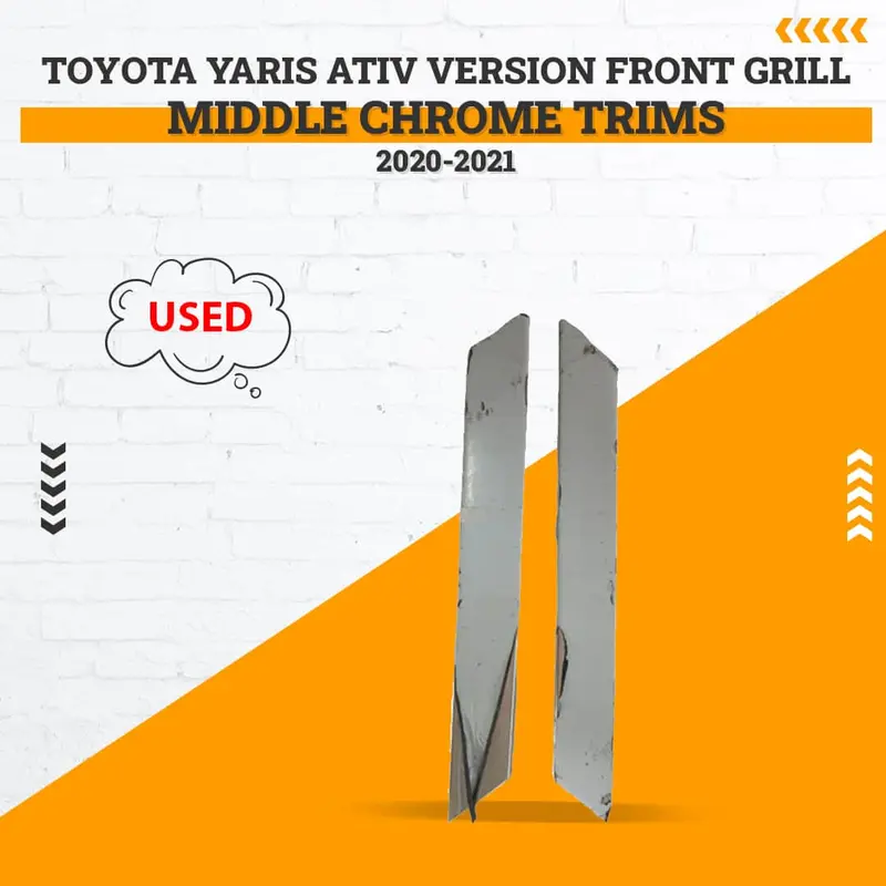 Pre-Owned Toyota Yaris Ativ (2020–2021) Center Grill Chrome Trim 1