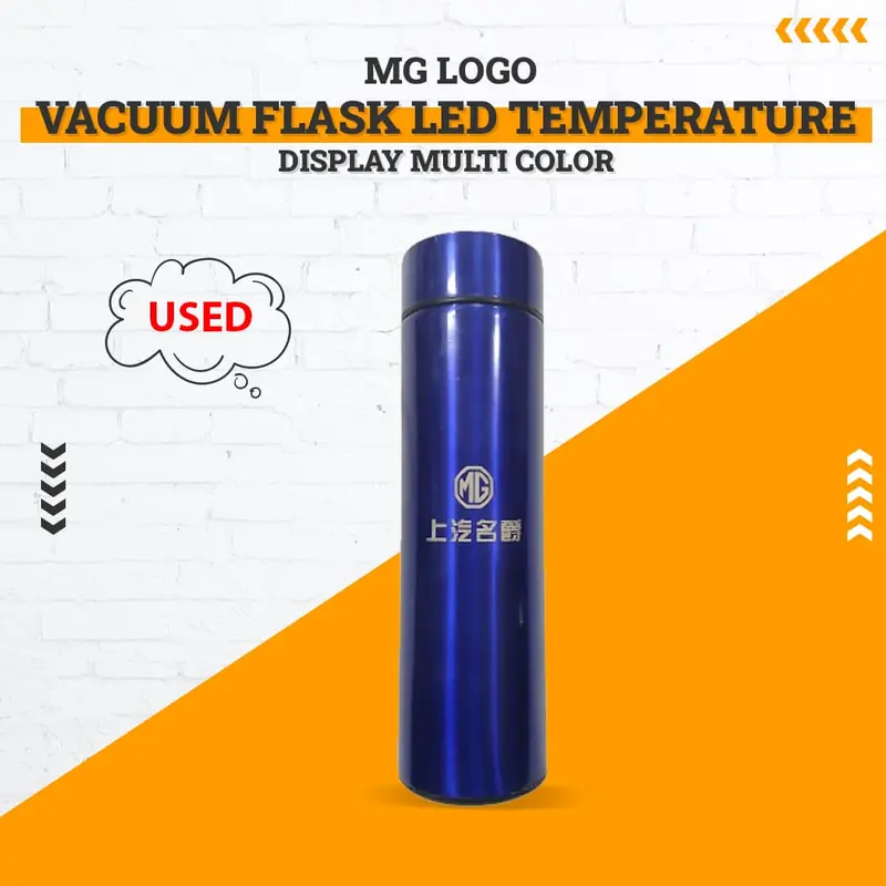 Previously Owned Mg Branded Vacuum Flask With Led Temp Display & Rgb Lighting – Functional, Cosmetic Wear 1