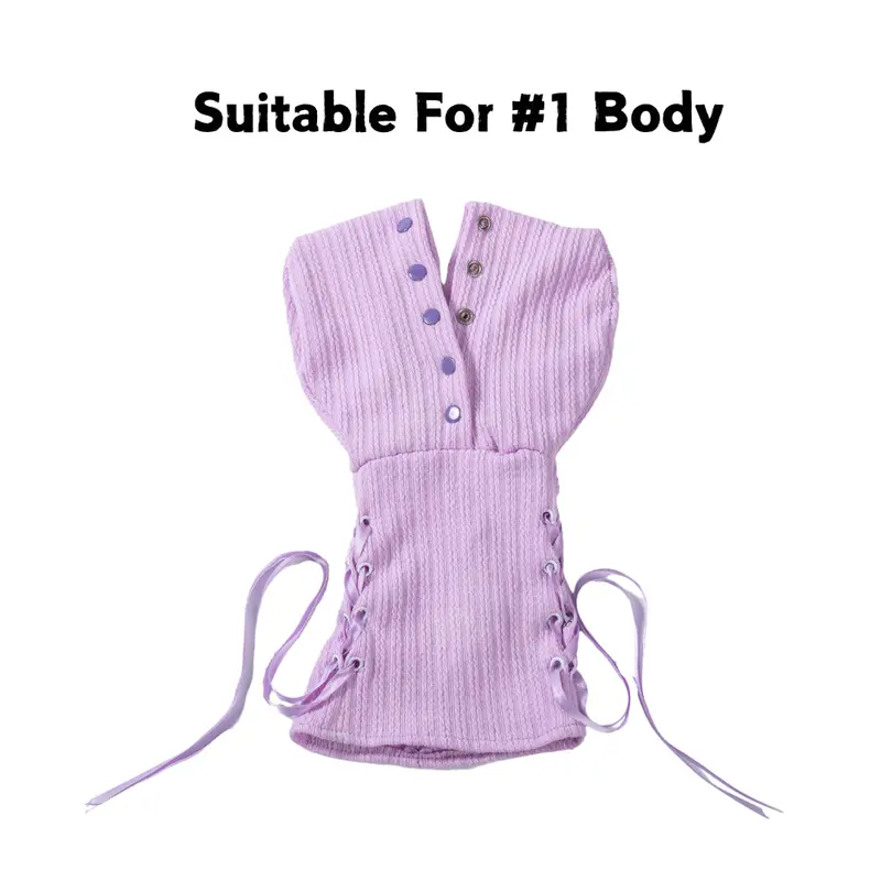 Purple Dress For Busty Mini Dolls – Designed Specifically For #1 Body Type 1