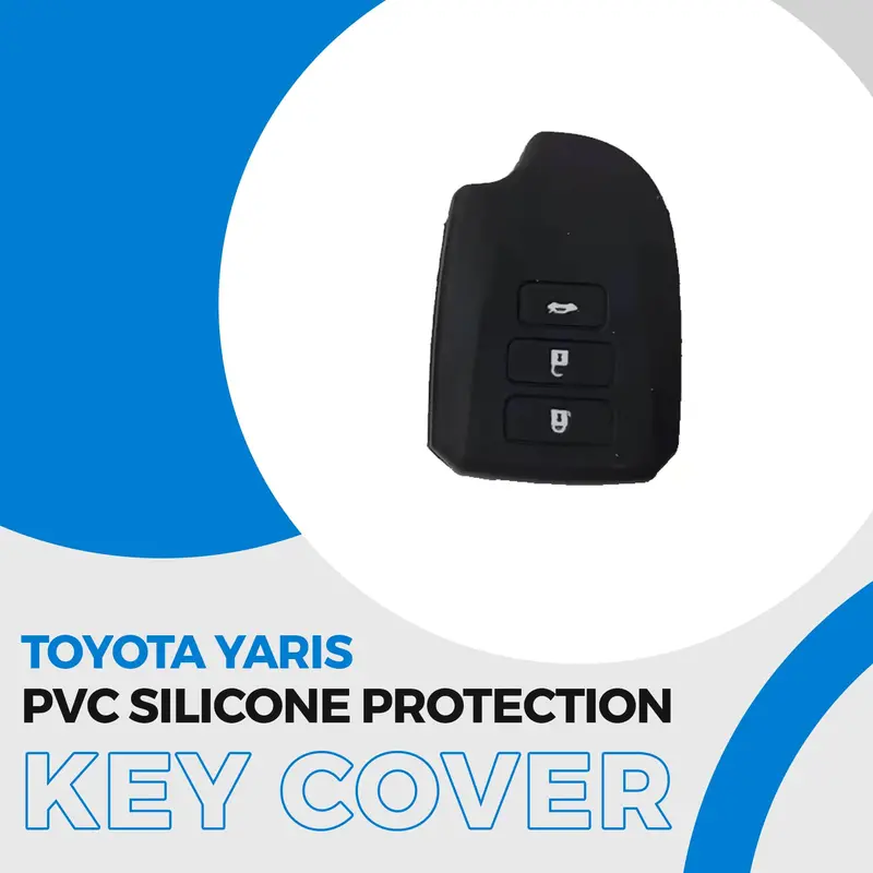 Pvc-Silicone Push-Start Key Fob Sleeve For Toyota Yaris – Keyless Entry Protector 1