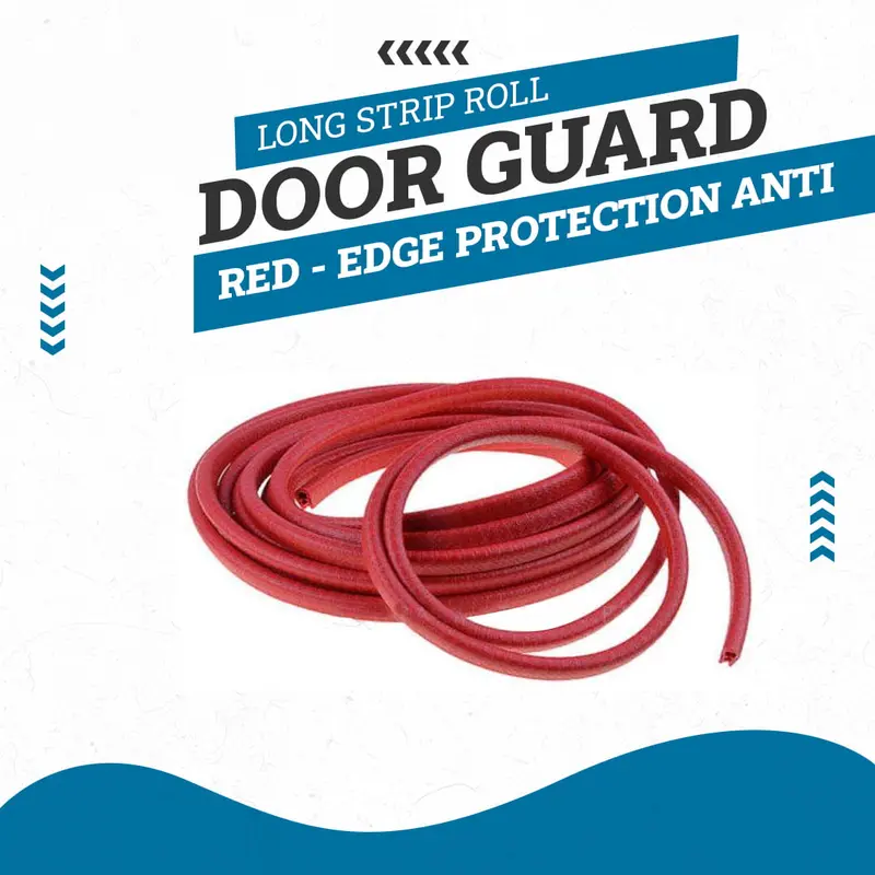Red Edge Protection Door Guard Roll – Scratch-Resistant Trim Buffer Strip 1