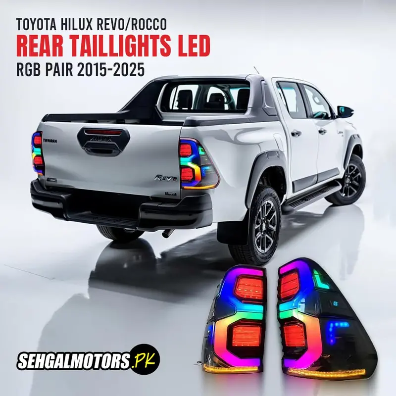 Rgb Rear Tail Lamps For Toyota Hilux Revo & Rocco Gr (2015–2025) 1