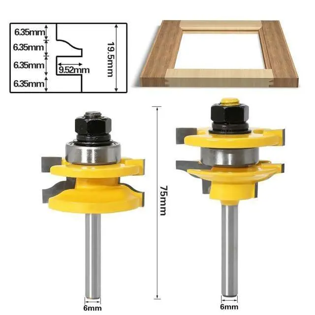 Routermax 6Mm Joinery Router Bit Set 1