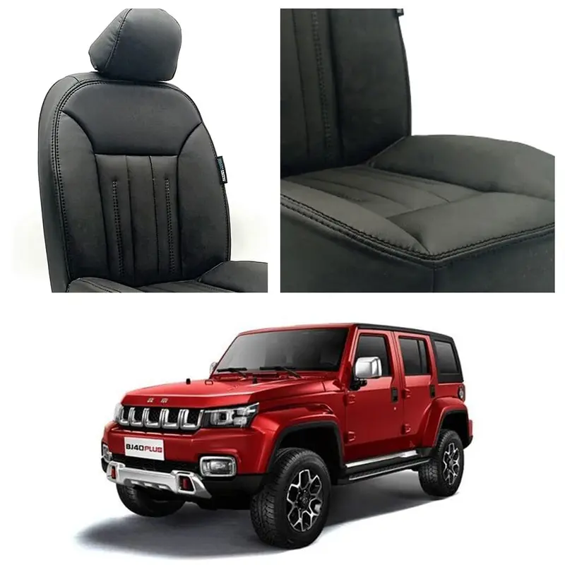 Rugged Black Audi-Design Seat Cover For 2021–2025 Baic Bj40 1
