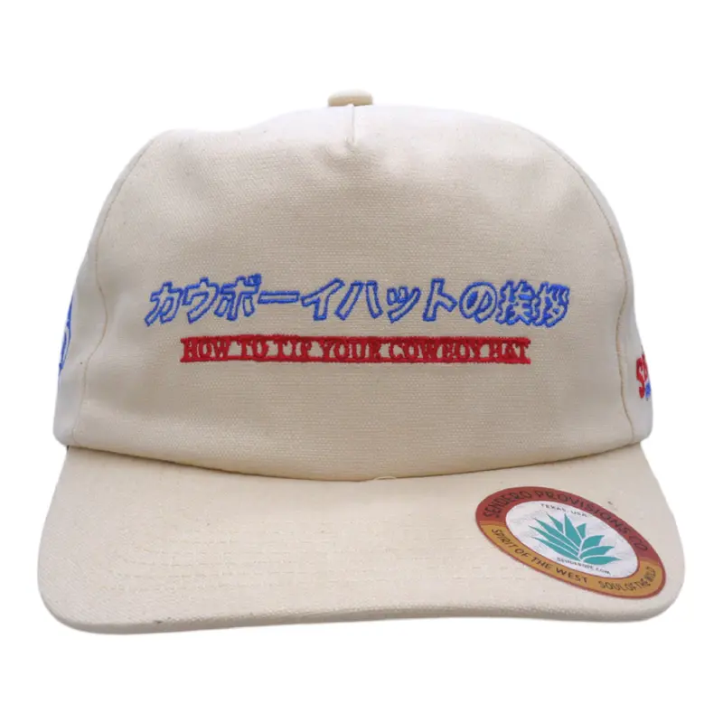 Sendero Provisions Co. Tip Your Hat White Snapback – Minimalist Unstructured 5-Panel Cap With Clean Embroidered Branding 1