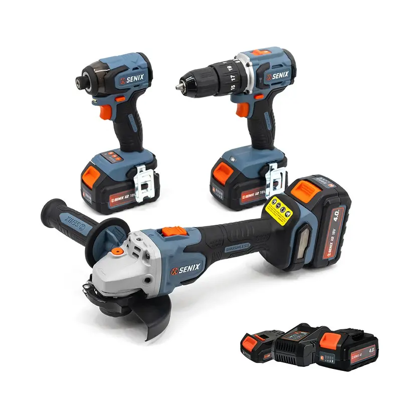 Senix 18V 3-Tool Starter Kit – Free 4.0Ah Battery Included 1