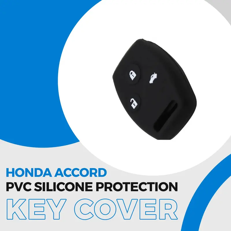 Silicone-Pvc Key Cover For Honda Accord – Durable Protective Sleeve 1