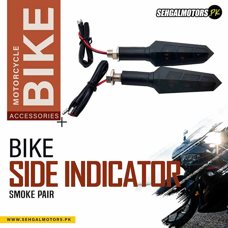 Smoked Lens Motorcycle Turn Signal Set – Minimalist Aesthetic 1
