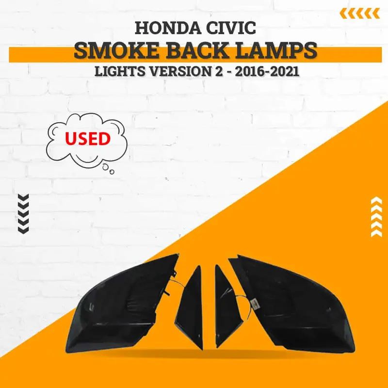 Smoked Rear Tail Light Assembly For 2016–2021 Honda Civic (Version 2) – Used, Corner Damage 1