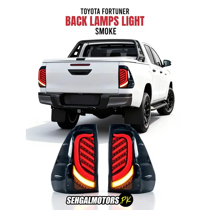 Smoked Rear Tail Light Lenses – Version 2 For Hilux Revo & Rocco 1