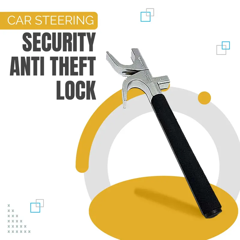 Steering Wheel Anti-Theft Lock – Heavy-Duty Vehicle Security Device 1