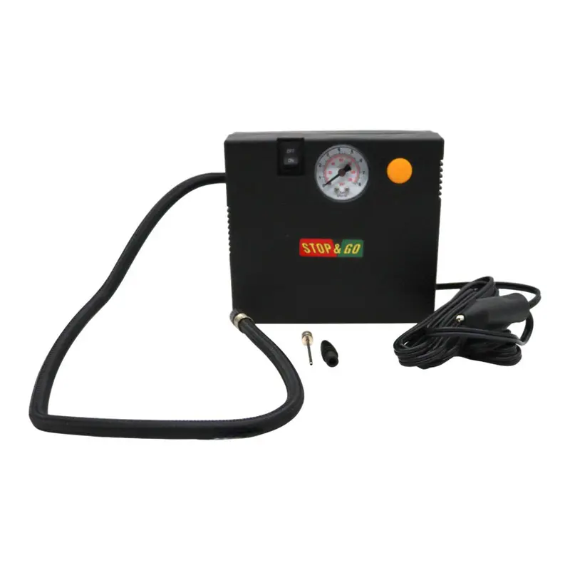 Stop & Go Rcp-A37B 12V Portable Air Compressor With Led Light – Universal Inflator For Motorcycles, Atvs, Cars & More 1